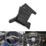 VW Golf 4 MK4 Passat B5 1998-2005 DIY k&auml;sitsi &otilde;mmeldud rooli kate, must perforeeritud mikrokiust nahast autotarvikud black