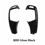 S&uuml;sinikkiust LHD RHD l&auml;ikiv must auto k&auml;iguvahetushoova nupu katte vahetus BMW X5 X6 E70 E71 autotarvikutele LHD Silver