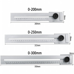 50 Mm / 100 Mm / 200 Mm / 250 Mm / 300 Mm paralleelse joonlaua marker / &uuml;lit&auml;pse skaala m&auml;rgistusjoonlaud T-t&uuml;&uuml;pi augu joonlaud Puidut&ouml;&ouml;tlemise m&otilde;&otilde;teriistad 200mm