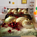 3D j&otilde;uluvoodipesukomplekt j&otilde;uluh&otilde;nguline kaunistus tekikate padjap&uuml;&uuml;r 2/3 t&uuml;kki mikrokiudkangast &uuml;lisuur pehme magamistoakaunistus UK Single 135x200cm