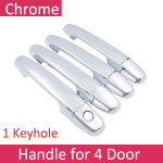 jaoks Toyota Avensis T250 T25 2003~2009 kroomitud uksek&auml;epideme kate auto tarvikud kleebised kaunistuse komplekt 2004 2005 2006 2007 1 Keyhole 4 Door gray