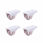 4/8tk Kleepuvad rattad Kodum&ouml;&ouml;bli Rattad Hoiukasti rullikud Pr&uuml;gikasti rullid Hoiukasti korv Liigutavad v&auml;ikesed rattad 4pcs roosa