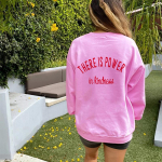 Lahkuses on j&otilde;udu Dressipluus Lahkus Pullovers Be Kind Sweats Naised vabaaja puuvillane vintage top S roosa