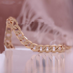 Moodne roosikuldne sileda pinnaga kett Lihtne &uuml;mmarguse pandlaga kett kaelakee k&auml;ev&otilde;ru naiste s&uuml;nnip&auml;evakink 19CM