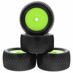 4 tk 140 * 70 * 78 mm Off Road Buggy rehvid veljed 17 mm kuuskant rummud ARRMA Redcat Team Losi jaoks Type 2 roheline