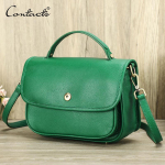 CONTACT'i ehtsast nahast &otilde;lakotid naistele Sling Crossbody kotid Telefon Pocket kaubam&auml;rgiga naiste kotid 8,3-tollise iPad Mini jaoks must