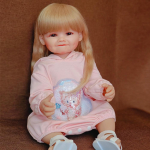T&auml;ispehmest silikoonist keha Reborn Baby Girl nukk 55 CM elutruu pikkade juustega realistlik printsess v&auml;ikelapse Bebe s&uuml;nnip&auml;evakingitus Raya