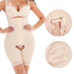 Naiste 9 rinnaga, k&otilde;rge v&ouml;&ouml;kohaga krookideta Body, Shadow Booty Lifter Compression aluspesu Belly Control salendav kehavormija 5XL beež