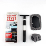 Sisset&otilde;mmatav auto esiklaasi puhastushari auto tolmukoguja udu eemaldamise puhastust&ouml;&ouml;riist Kodu auto multifunktsionaalne puhastuslapp 32.5cm&times;15.8cm must
