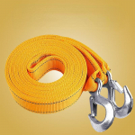 Auto j&auml;relhaagise k&ouml;is P&auml;&auml;stek&ouml;is Eagle Hook Veoj&otilde;utross Tugev paksendav ja vastupidav 4 meetrit kahekihiline haagise rihm 4m double layer 6 tons kollane