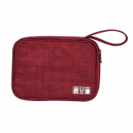 Kaasaskantav kaablikoristuskott Veekindel Oxfordi elektrooniline korraldaja reisikohver, v&auml;ike, vastupidav burgundiapunane