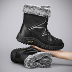 HOHO FAIR Snow Boots Plush soojad poolsaapad naiste talvekingad Veekindlad saapad Naiste naiste talvekingad 35 roosa