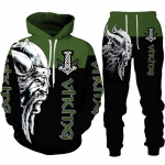 Meeste kevad-s&uuml;gis pikkade varrukatega dressip&uuml;kste komplekt N&auml;gus 3D-prindiga mood Trend must kapuutsiga p&uuml;ksid, kaheosaline suurus S-6XL 3XL