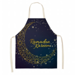 Moslem Eid Mubarak tr&uuml;kitud k&ouml;&ouml;gip&otilde;ll naistele Ramadan Kareem Kodus k&uuml;psetamine K&uuml;psetatud t&auml;ht Poolkuu Linane v&ouml;&ouml;koht Tasku kaunistus 47X38CM