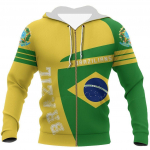 Brasiilia Embleem 3D Print T&auml;navamood Lahedad T&otilde;mblukuga kapuutsid S&uuml;gistopid Unisex Oversized Meeste R&otilde;ivad Pop Flag Pusa XS-6XL M