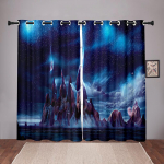 Paks 90% varjuline loodus Mets maastik taevas unen&auml;oline pimendav aknakardin Magamistoa Elutoa Vannitoa K&ouml;&ouml;k Ukseesik W50 X H130(CM)X2&Hook