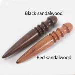 1 tk Multifunktsionaalne &uuml;mmargune sandlipuu pulk DIY nahast t&ouml;&ouml;riistad Leathercraft serval&otilde;ikur poleerimist&ouml;&ouml;riist naha freesimine Black sandalwood