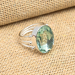 Aqua Apatite Gemstone 925 Sterling H&otilde;bedast k&auml;sitsi valmistatud ehe, uhke s&otilde;rmus, kingitus naistele 4 sinine