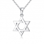 Kaelarihm Magen Taaveti t&auml;ht 925 Sterling h&otilde;beripats Iisraeli kett kaelakee naiste judaica juudi vintage peened ehted 45cm
