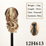 LISI HAIR s&uuml;nteetiline l&uuml;hikese lainega k&uuml;&uuml;nisklamber hobusesaba juustesse hobusesaba pikendus 12 tolli blond poni saba naistele igap&auml;evane pidu 30cm