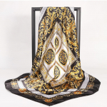 Kvaliteetsed luksuslikud siidist sallid peapael Sallid kaelasall naistele kett siidist sall naiste dekoratiivne sall 90*90cm