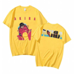 90ndate p&otilde;nevusulmeanime Akira kahepoolne graafilise tr&uuml;kiga t-s&auml;rk Unisex naiste mood t&auml;navar&otilde;ivad, l&uuml;hikeste varrukatega hip-hop t-s&auml;rk L