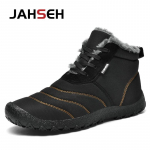 JAHSEH Meeste Talvised Lumesaapad Super Soojad Meeste Matkasaapad Kvaliteetsed Meeste Saapad &Otilde;uesaapad Mootorratta tossud Suur suurus 39-46 39 must