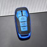 Nahast TPU autov&otilde;tme kattekorpus Shell Fob Protector tarvikud Ford Fusion Mondeo Mustang F-150 Explorer Edge 2015 2016 2017 2018 2019 jaoks punane