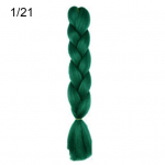 Naiste Jumbo Crochet Braiding Ombre v&auml;rvilised s&uuml;nteetilised Kanekaloni juuksepikendused