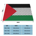 Palestiina lipu flanelltekk Palestiina Hatta Kufiya Keffiyeh mustriga visketekk voodi, diivani, sohva jaoks 125*100cm Tekk 75x100cm 30x40inch black