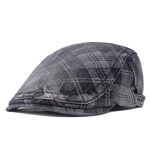 Mehed Denim Newsboy Cap Puuvillane Rhomboid barett Naiste Briti Style Cap Paintsman's Cap Peaked Cap Driver Ivy Hat must