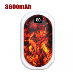 2-&uuml;hes kaasaskantavad k&auml;tesoojendajad koos 3 reguleeritava temperatuuriga USB-laetava k&auml;tesoojendi toitepangaga 3600mAh valge