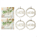 Wooden Wedding Decor s Back Banner Hanging Ornaments for Ceremony Supplies Anniversary