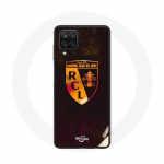 Samsung Galaxy A12 &uuml;mbris rcl objektiiv, oranž must taust