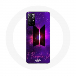 Coque pour Xiaomi Redmi Note 11s 5G Bangtan Sonyeondan Logo BTS Concept Violet