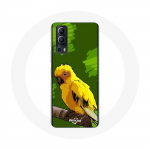 Vivo Y72 &uuml;mbris kollane papagoi linnud roheline taust