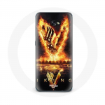 &Uuml;mbris Samsung Galaxy A3 2017 Vikings Series 6. hooaja logo V tulem&otilde;&otilde;ga mustal taustal