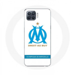 Valge taustaga &uuml;mbris Oppo A93 Olympique de Marseille logo jaoks