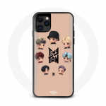 Coque pour Iphone 12 Mini BTS TinyTAN Animation Affiche RM Jin Suga J-Hope Jimin V Et Jungkook
