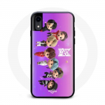 Coque pour Iphone XS Max BTS TinyTAN Animation Affiche RM Jin Suga J-Hope Jimin Jungkook Et V Mic Drop Danse