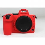 Pehme silikoonkummist kott Nikon Z6 Z7 kaitsekorpuse nahale kaamera kummist kattekott punane