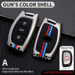 Zinc alloy Car Fob Key Case Cover For Hyundai Tucson Creta ix25 ix35 i10 i20 ix20 HB20 Elantra Sonata 2015 2016 2017 2018 B Silver Shell