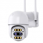 Uus EU 8MP 4K PTZ IP-kaamera 8x suumiga kahe objektiiviga inimtuvastusega CCTV kaamera v&auml;litingimustes CCTV vee- ja tuulekindel Wifi videovalve kaamera Icsee 4MP