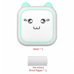 Kaasaskantav minitermoprinter juhtmevabalt BT 203dpi fotosildi memo Vale k&uuml;simus USB-kaabliga printimine Imprimante Portable M5 sinine