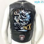 Vest Street Punk Vest Jope Varrukateta Harley Mootorrattam&auml;rgi Tikitud Vest XL