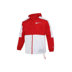 Nike Sport Splice Suure konksuga kapuutsiga logoga jakk Meeste jakid Punane Valge DJ4131-657 M