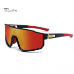 Polariseeritud spordi p&auml;ikeseprillid &uuml;likerged peegeldusvastased UV-kindla kattega objektiivid Softballi rattaprillid spordiprillid A must hall v&auml;rv