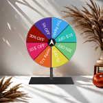 Lauaplaadi auhinna plaadim&auml;ngija Fortune Wheel Easy Assembly Redigeeritav rulett jaoks