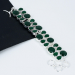 Smaragdroosv&otilde;ru Smaragd V&auml;&auml;riskivi K&auml;sitsi valmistatud 925 Sterlingh&otilde;be K&auml;ev&otilde;ru Roheline Smaragd Ehted K&auml;ev&otilde;ru Kingituseks Smaragd Ehted Emale 8 roheline