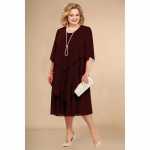 Naiste kleidid &Scaron;ifoonist suures suuruses kleidid Mum Beach Pulmakleidid Emadep&auml;eva kingikleidid 3XL punane